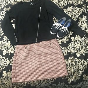 Loft Houndstooth Skirt